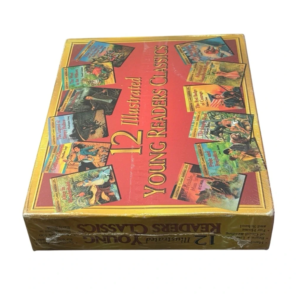 Vintage Set of 12‎ Illustrated Young Readers Classics Books NEW